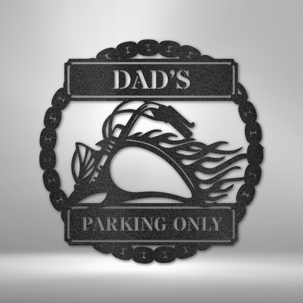 Hog Parking Plaque - Steel Sign - Mach Crafts