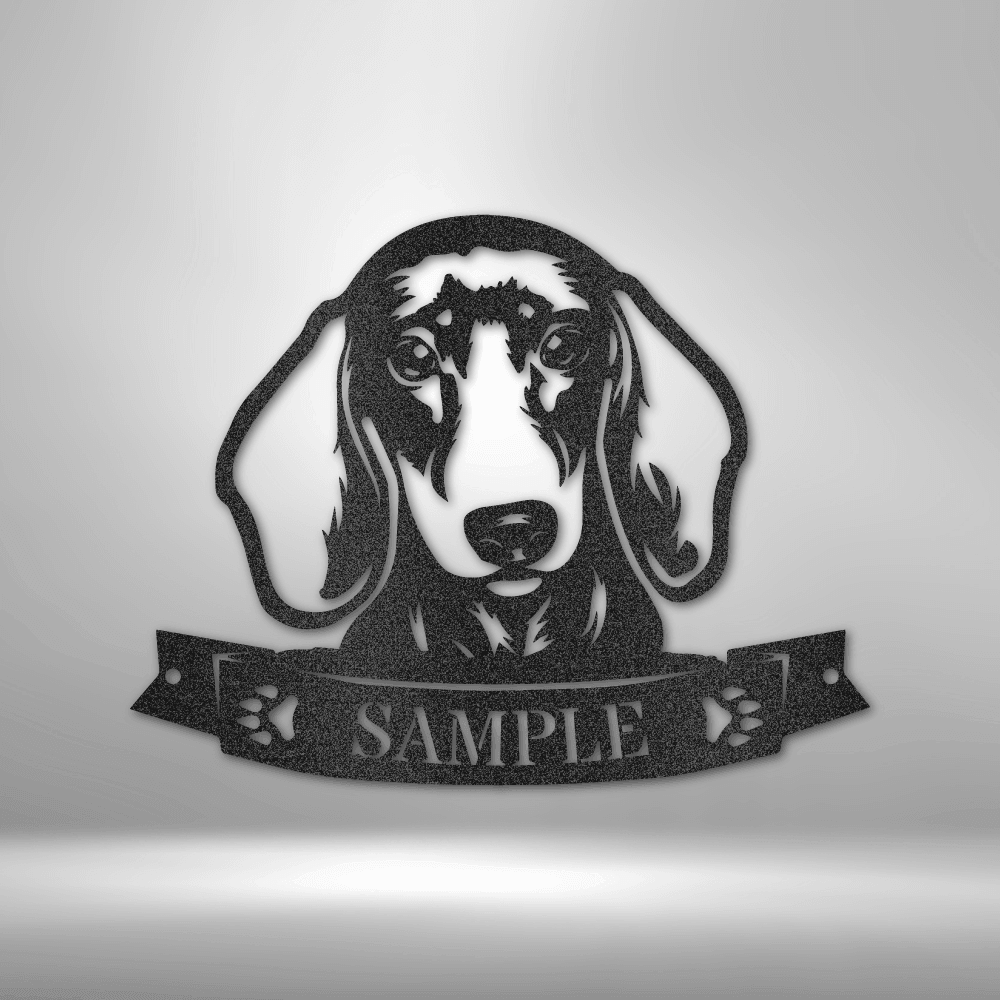 
                  
                    Dachshund Face Monogram - Steel Sign - Mach Crafts
                  
                