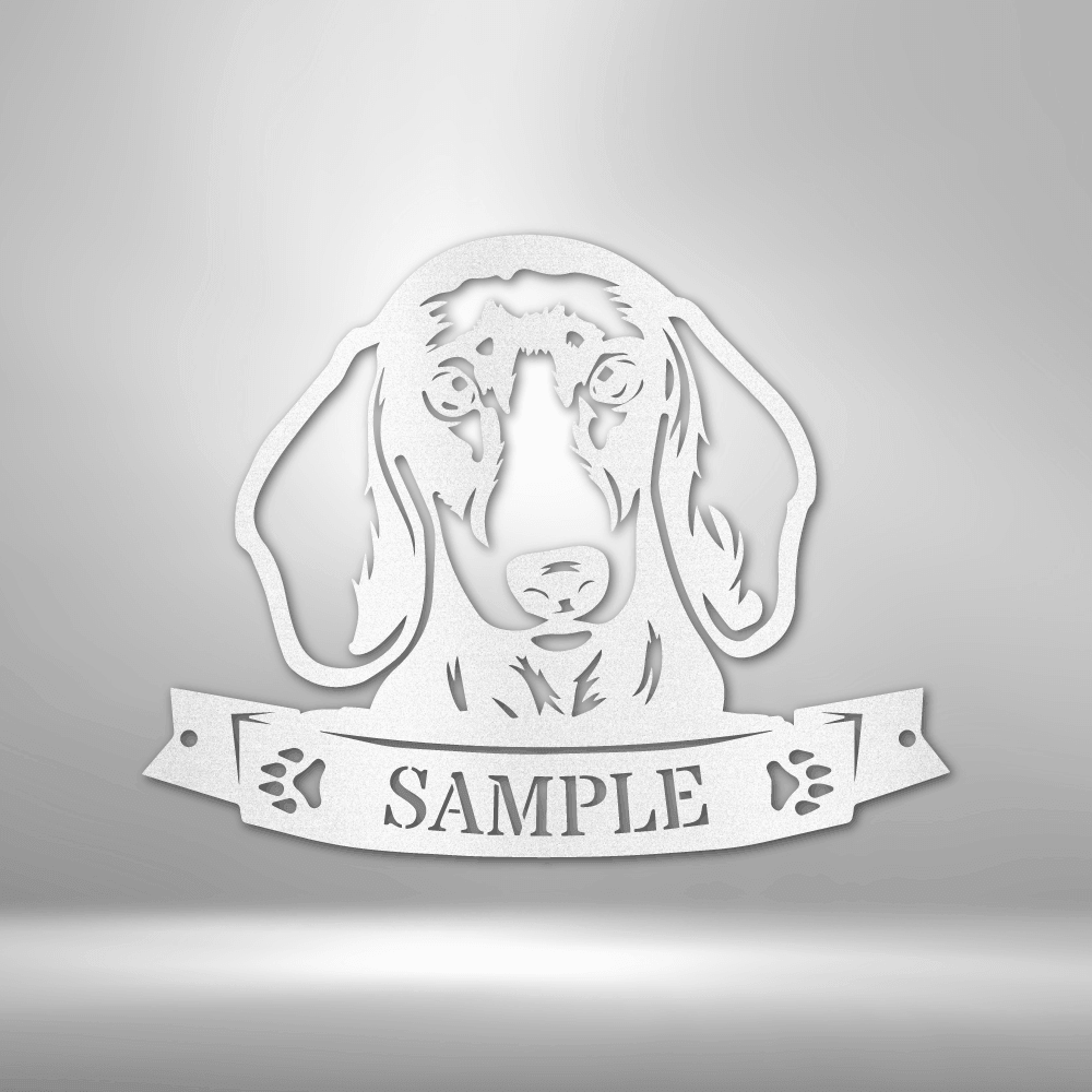 
                  
                    Dachshund Face Monogram - Steel Sign - Mach Crafts
                  
                