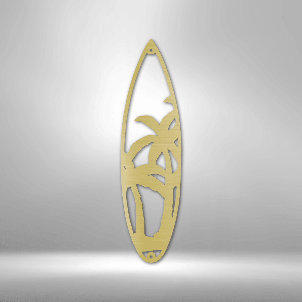 
                  
                    Surf Board Palm Trees - Steel Sign - Mach Crafts
                  
                