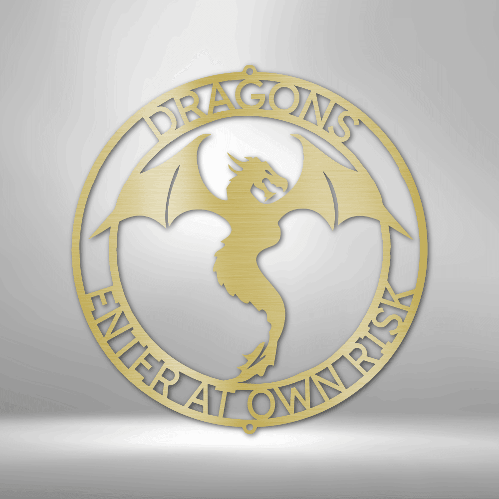 
                  
                    Dragon Ring Monogram - Steel Sign - Mach Crafts
                  
                