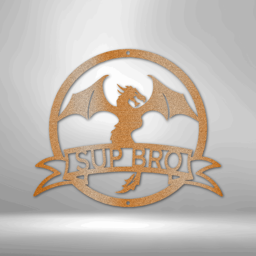 
                  
                    Dragon Banner Monogram - Steel Sign - Mach Crafts
                  
                