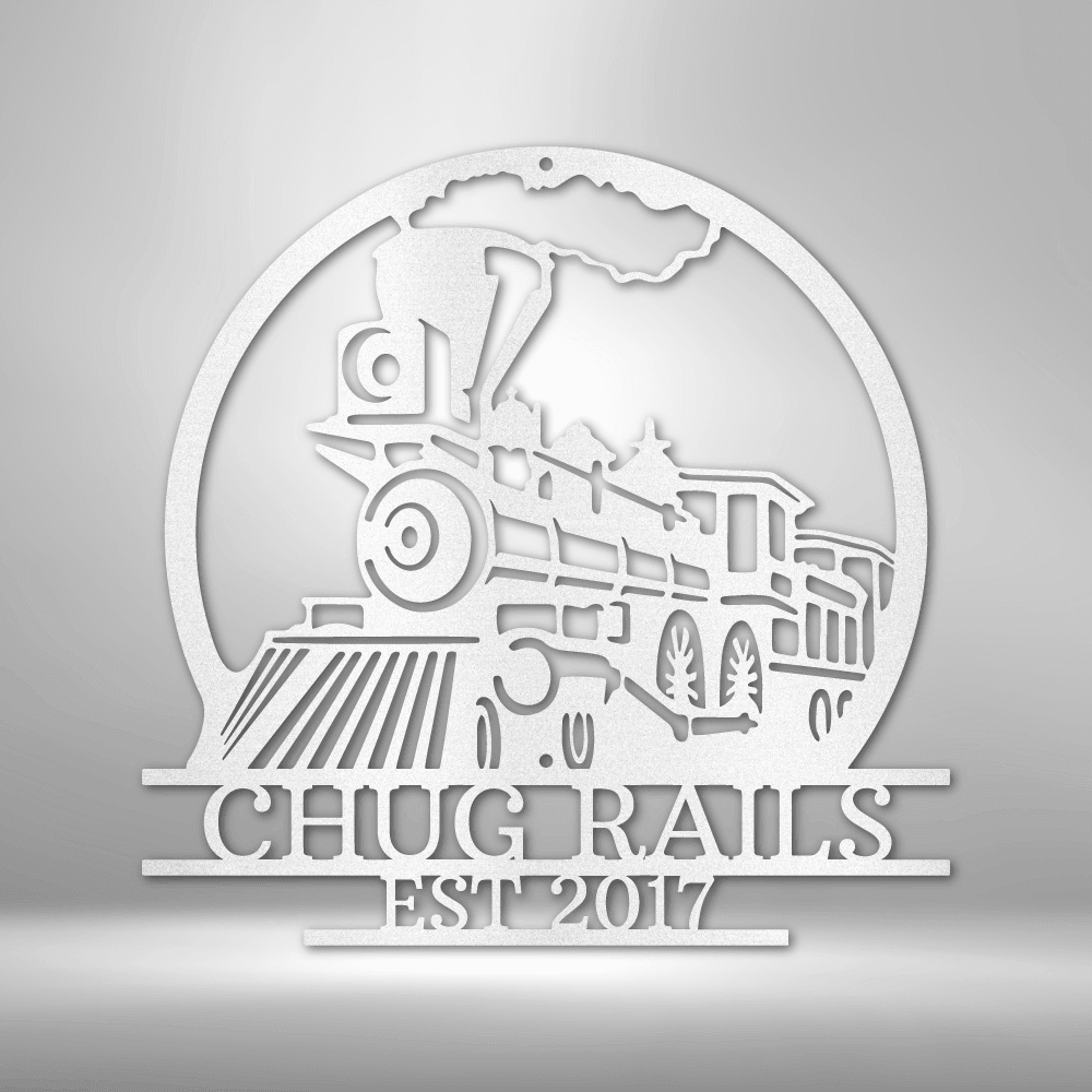 
                  
                    Old Fashion Train Monogram - Steel Sign - Mach Crafts
                  
                