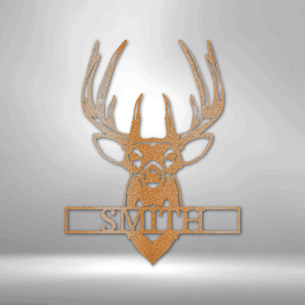 
                  
                    Buck Mount Monogram - Steel Sign - Mach Crafts
                  
                