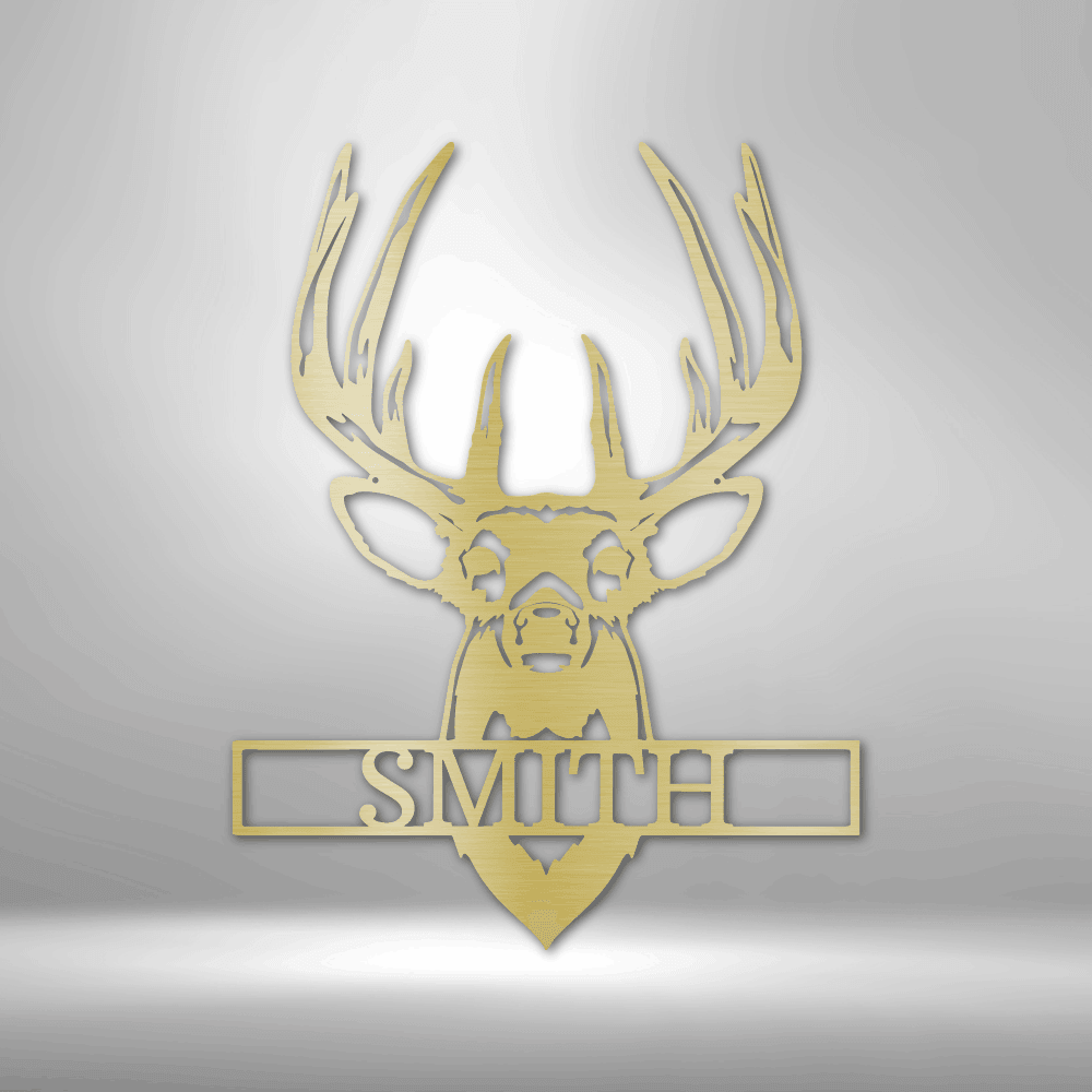 
                  
                    Buck Mount Monogram - Steel Sign - Mach Crafts
                  
                