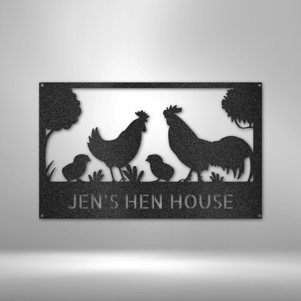
                  
                    Hen House Monogram - Steel Sign - Mach Crafts
                  
                