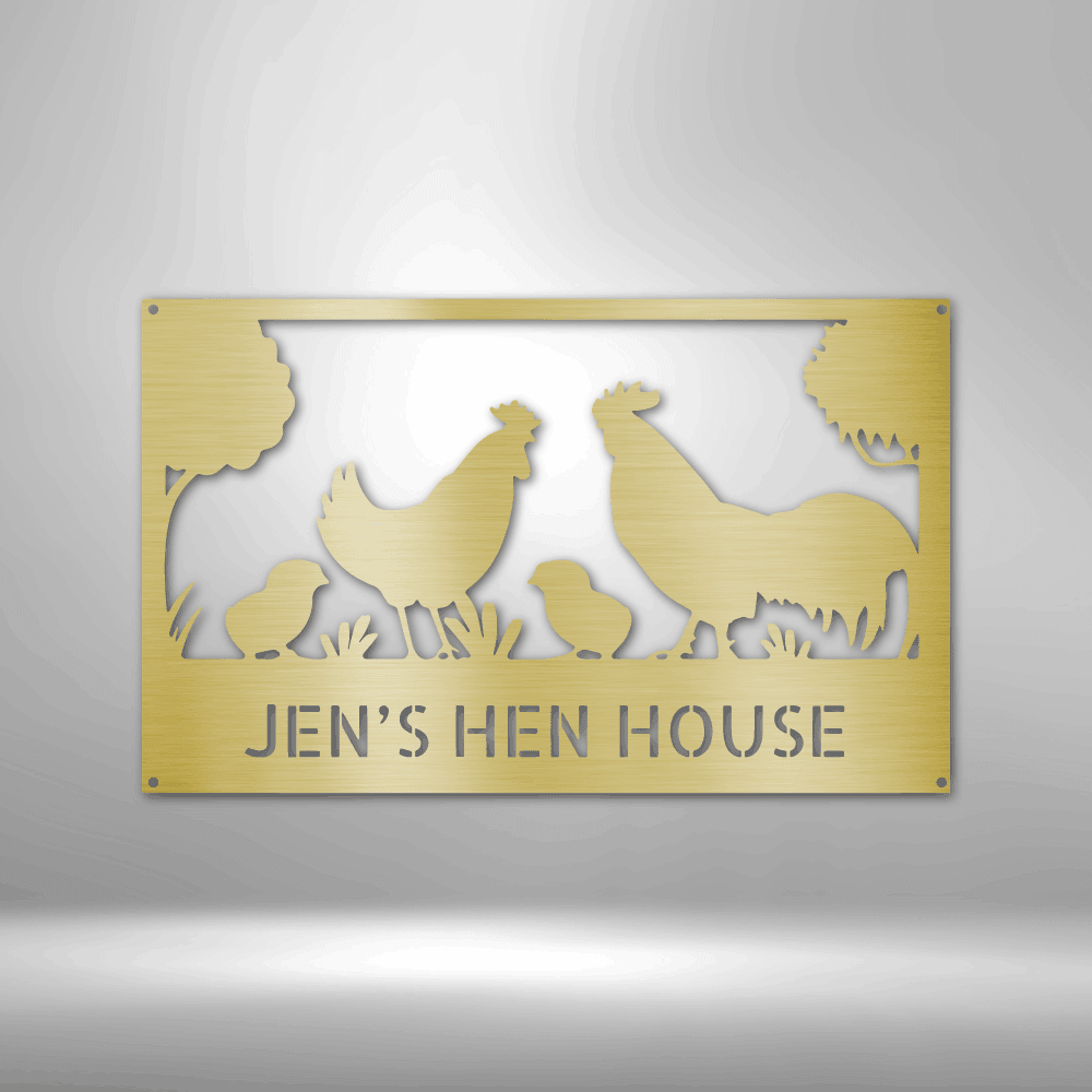 
                  
                    Hen House Monogram - Steel Sign - Mach Crafts
                  
                