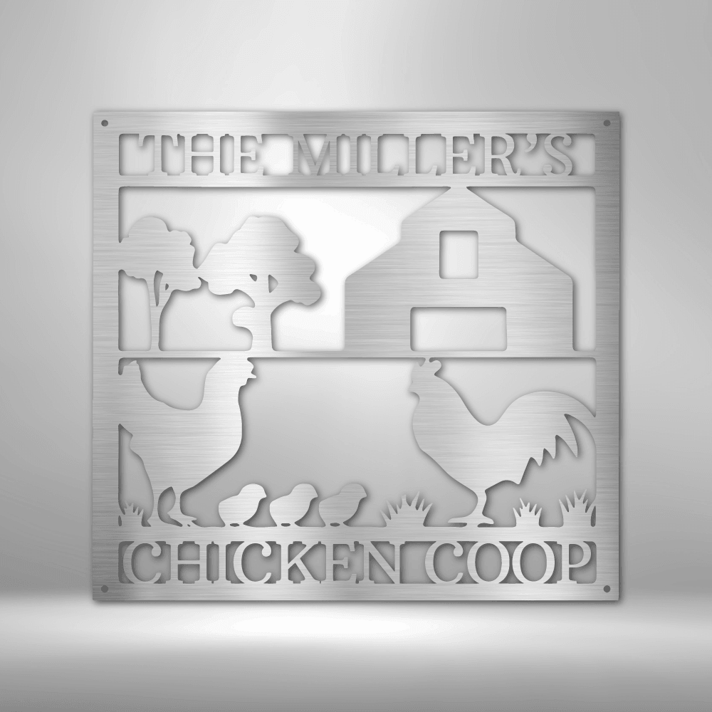 
                  
                    Chicken Coop Monogram - Steel Sign - Mach Crafts
                  
                