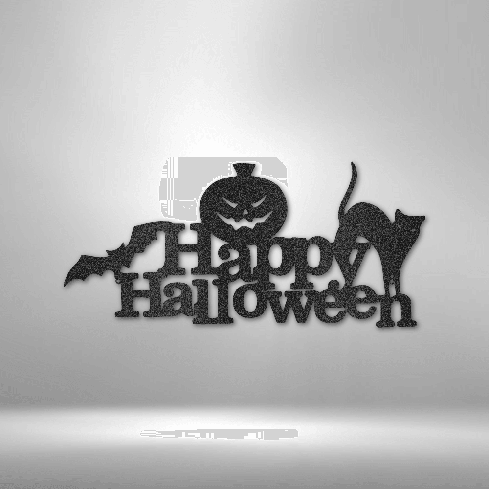 Happy Halloween - Steel Sign - Mach Crafts