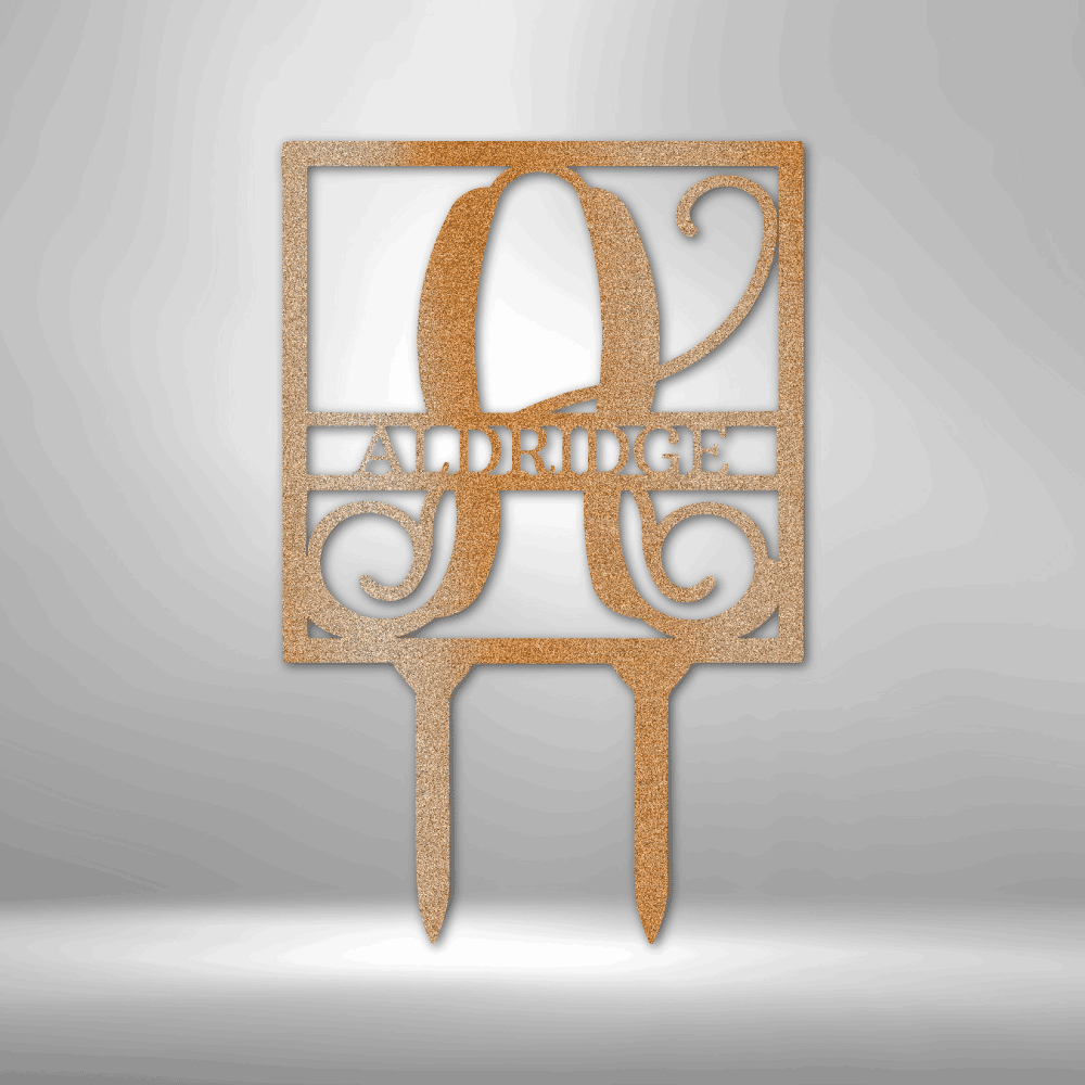 
                  
                    Square Stake Monogram - Steel Sign - Mach Crafts
                  
                