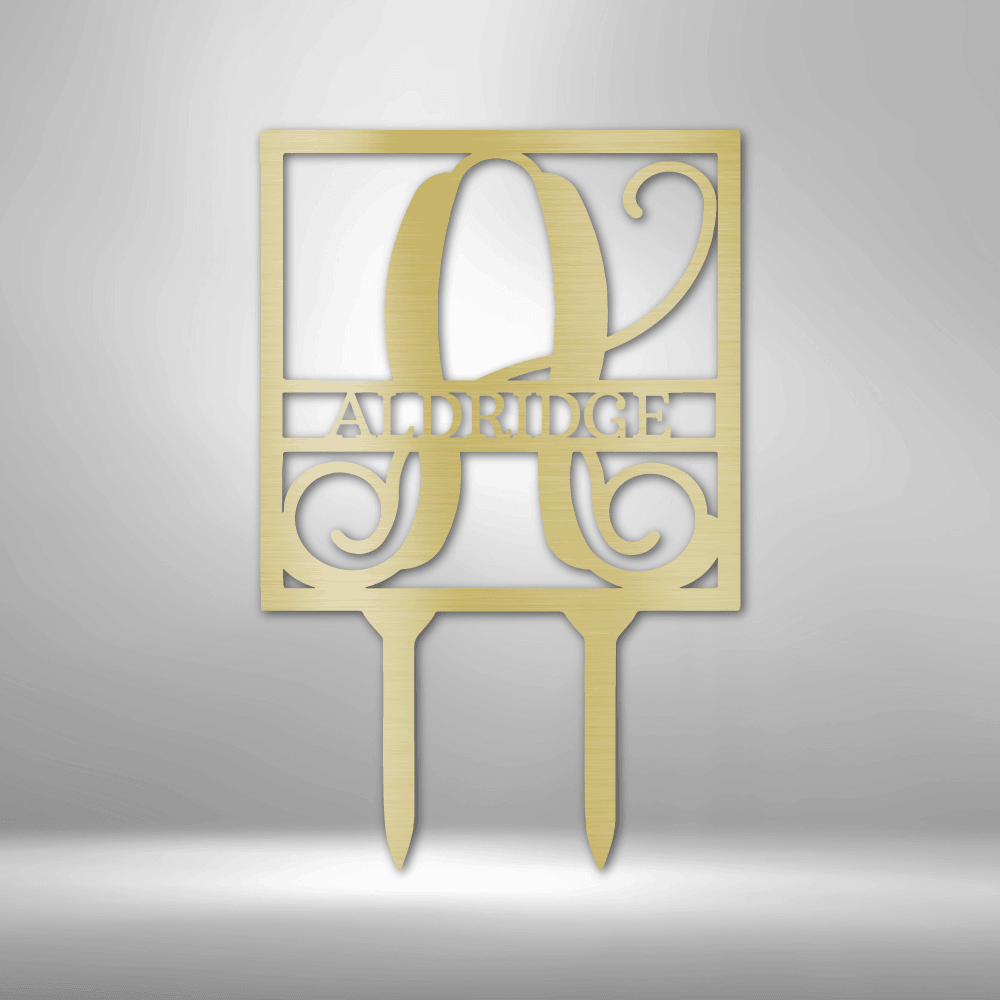 
                  
                    Square Stake Monogram - Steel Sign - Mach Crafts
                  
                