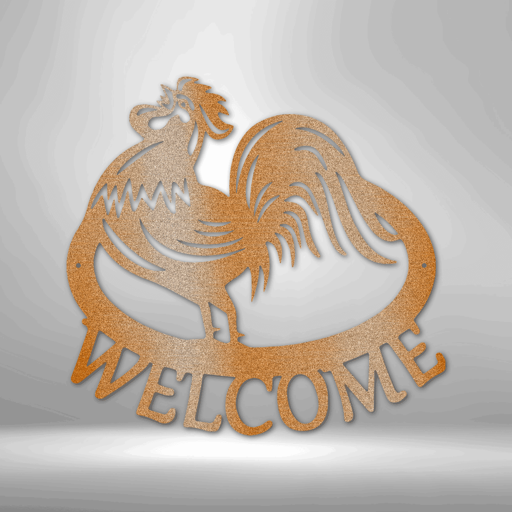 
                  
                    Welcome Rooster - Steel Sign - Mach Crafts
                  
                