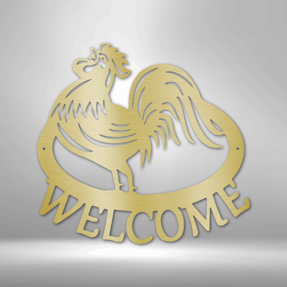 
                  
                    Welcome Rooster - Steel Sign - Mach Crafts
                  
                