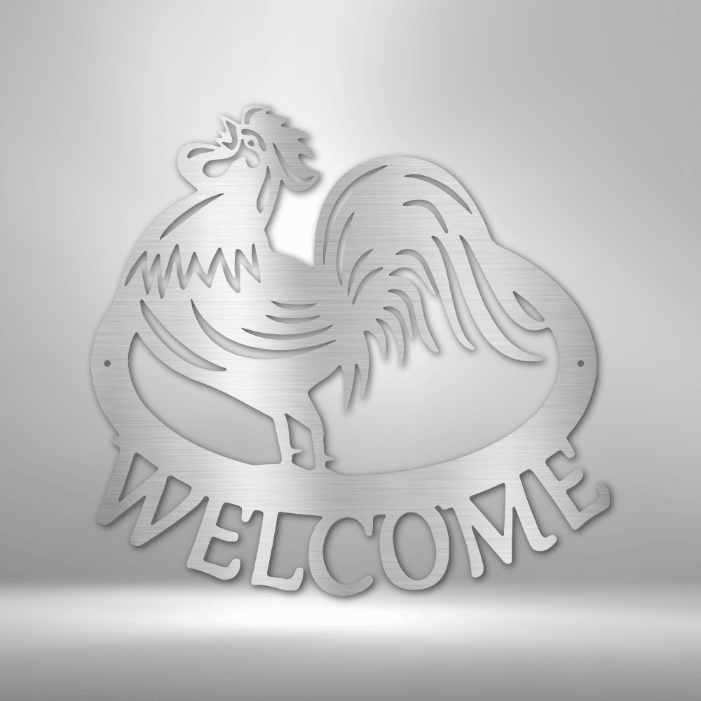 
                  
                    Welcome Rooster - Steel Sign - Mach Crafts
                  
                