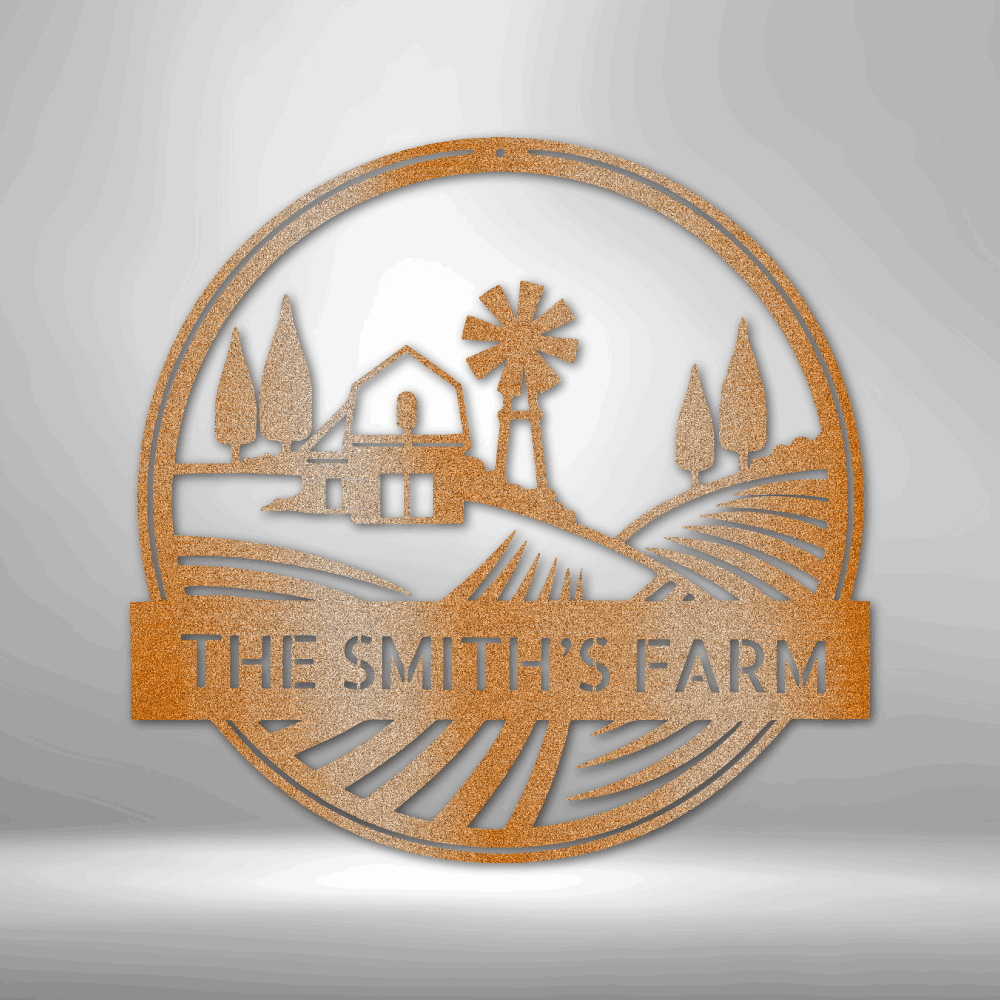 
                  
                    Rolling Fields Monogram - Steel Sign - Mach Crafts
                  
                