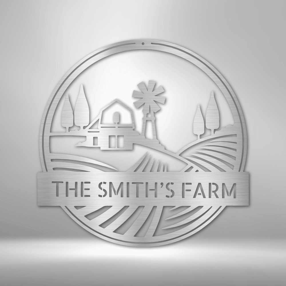 
                  
                    Rolling Fields Monogram - Steel Sign - Mach Crafts
                  
                