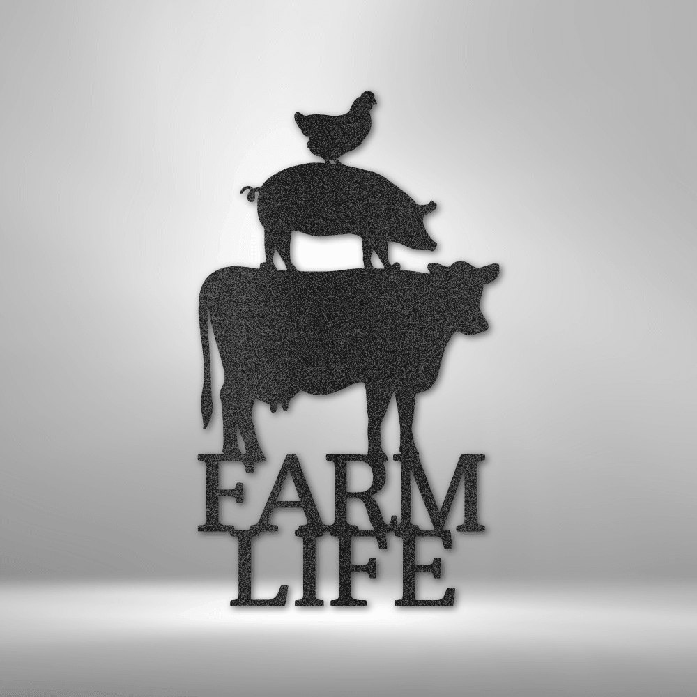 Farm Life Animals - Steel Sign - Mach Crafts