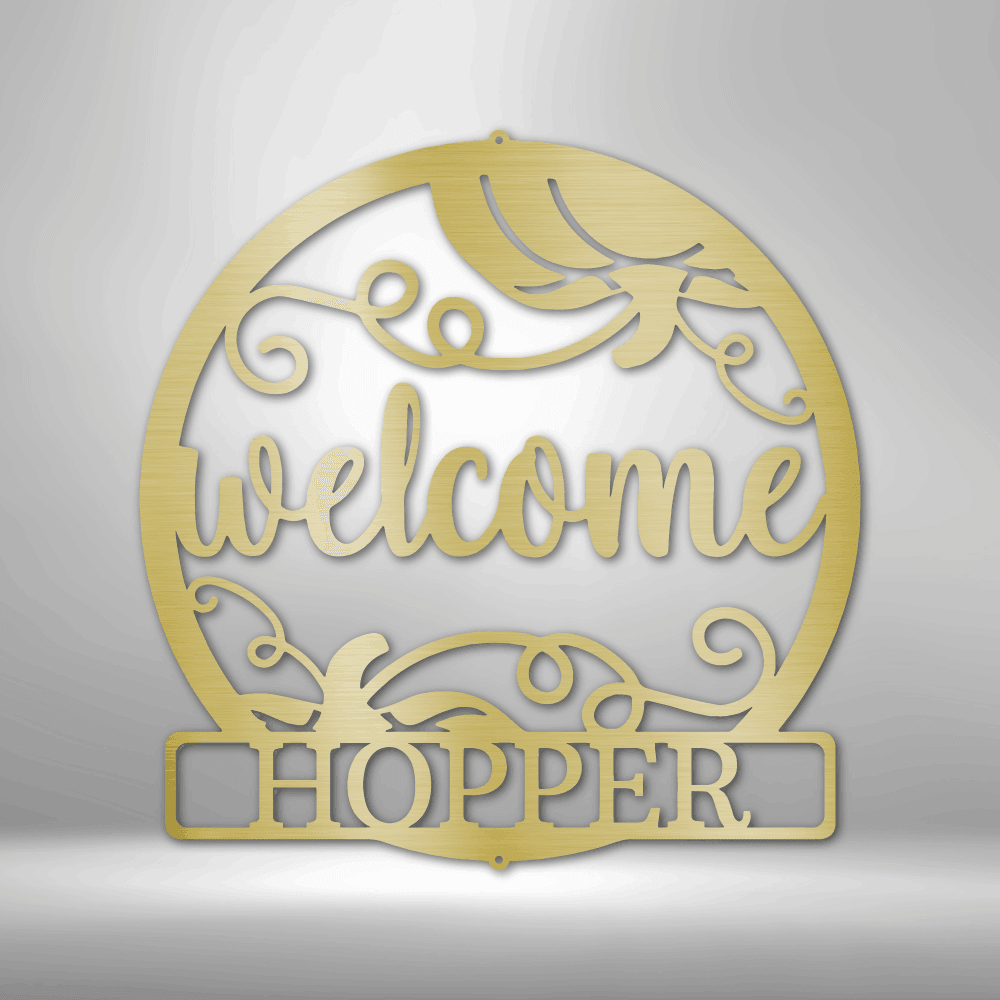 
                  
                    Welcome Fall Monogram - Steel Sign - Mach Crafts
                  
                