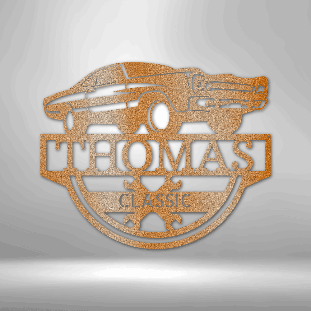 
                  
                    Timeless Car Monogram - Steel Sign - Mach Crafts
                  
                