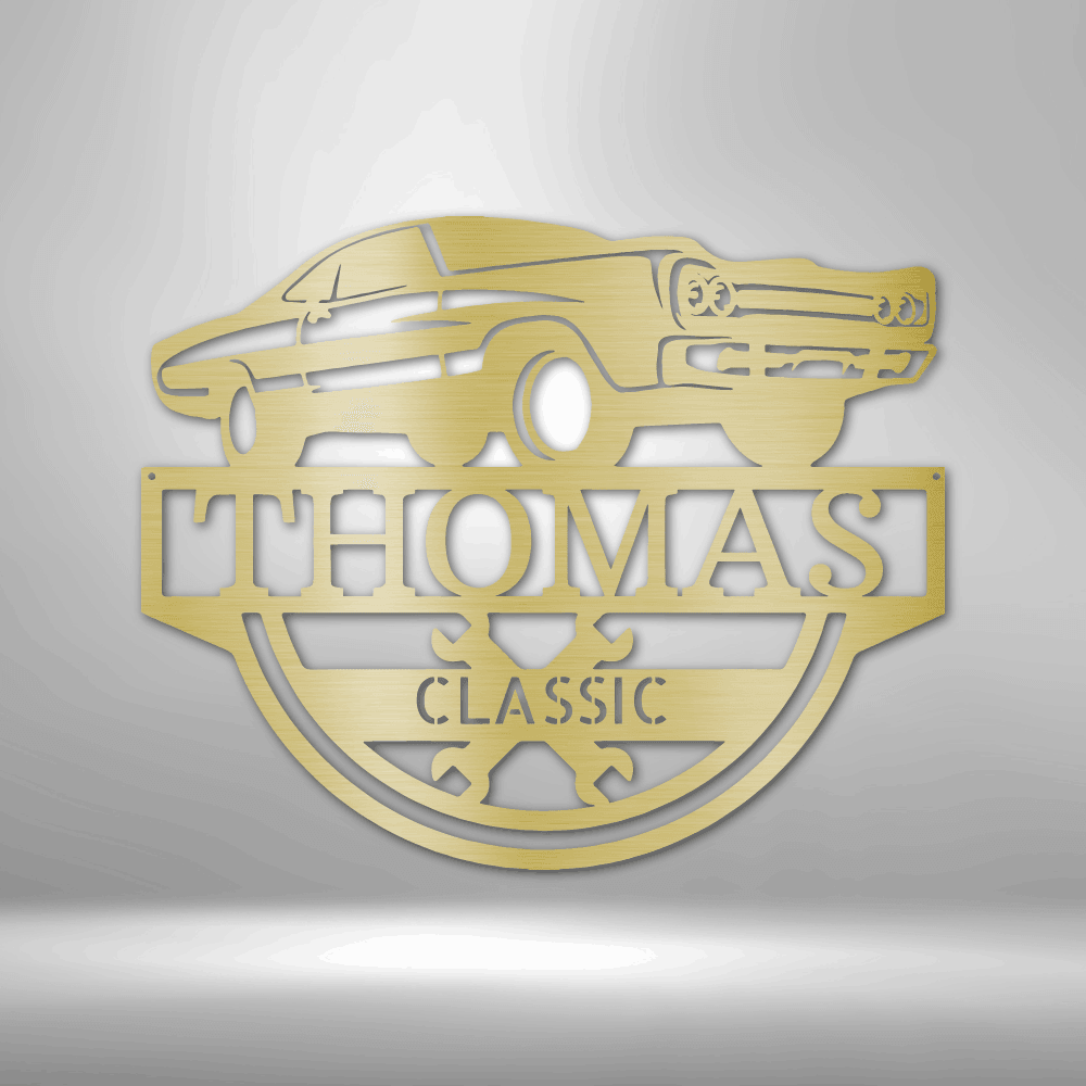 
                  
                    Timeless Car Monogram - Steel Sign - Mach Crafts
                  
                