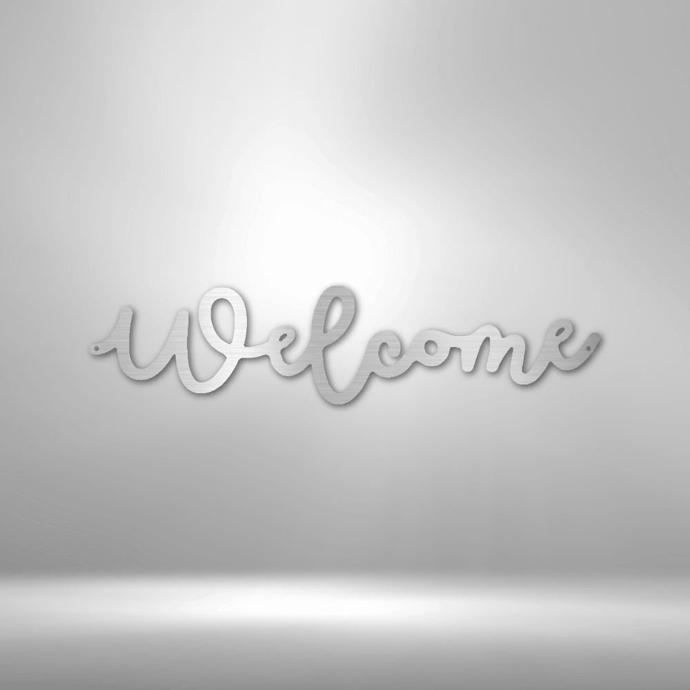 
                  
                    Welcome Script - Steel Sign - Mach Crafts
                  
                