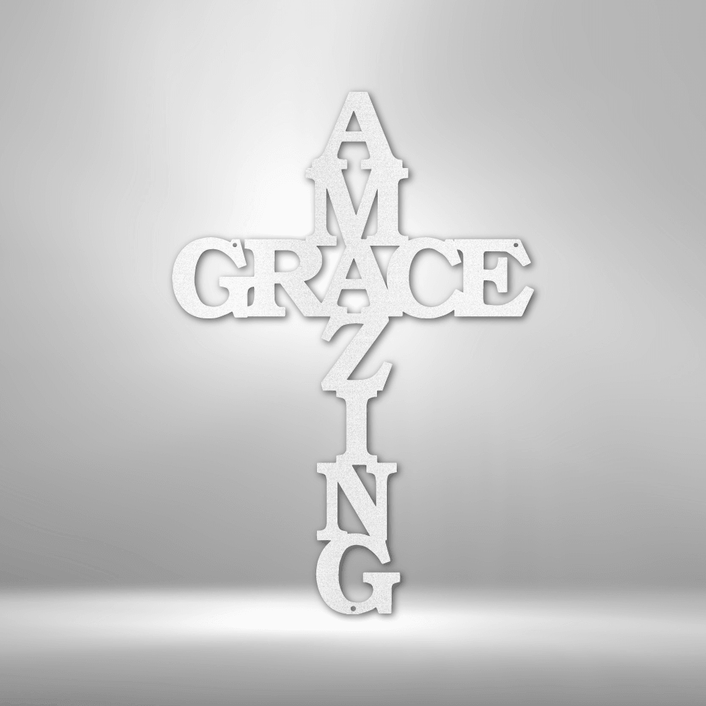 
                  
                    Amazing Grace Cross - Steel Sign - Mach Crafts
                  
                