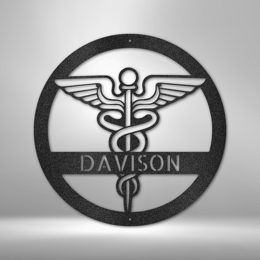 Nurse Monogram - Steel Sign - Mach Crafts