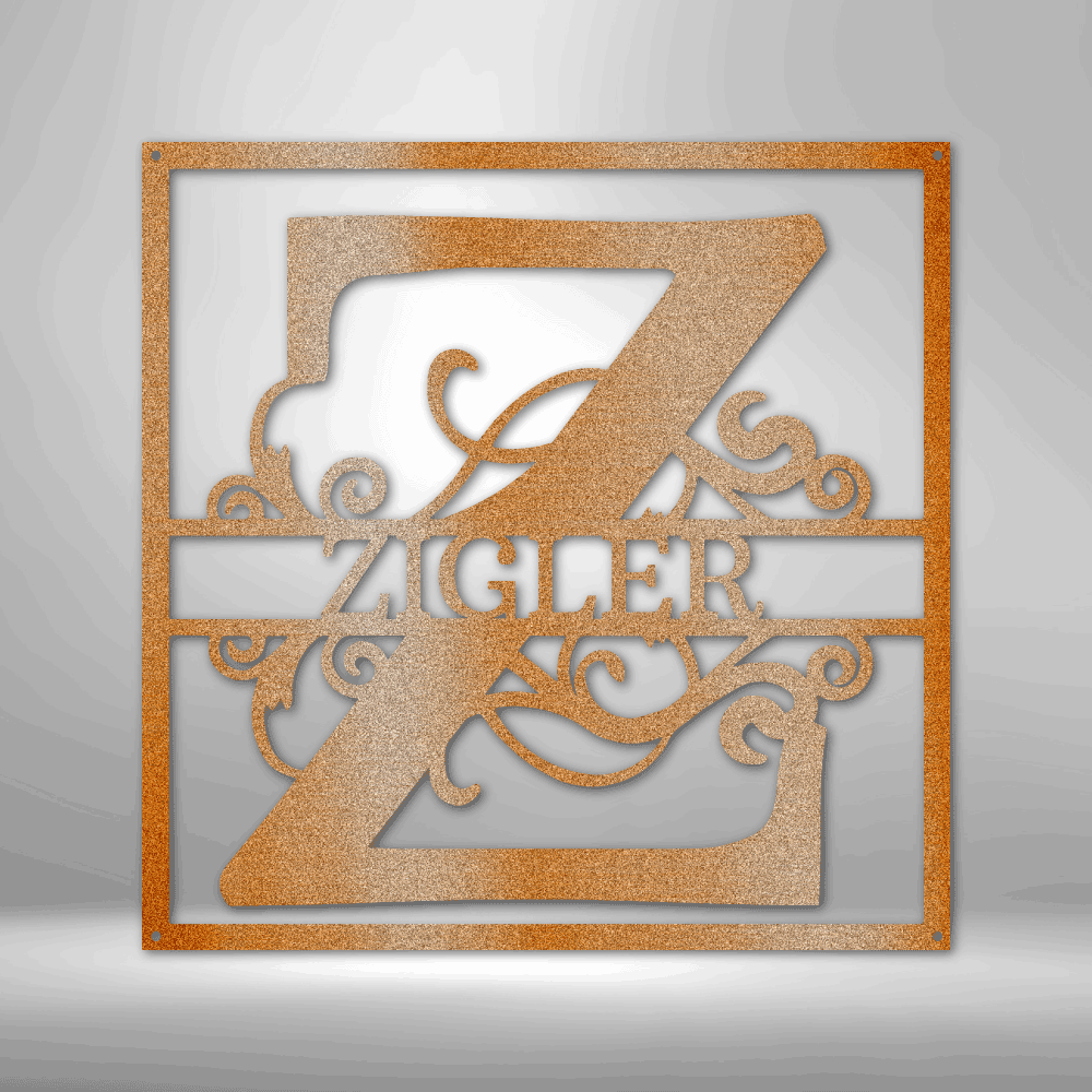 
                  
                    Split Square Monogram - Steel Sign - Mach Crafts
                  
                