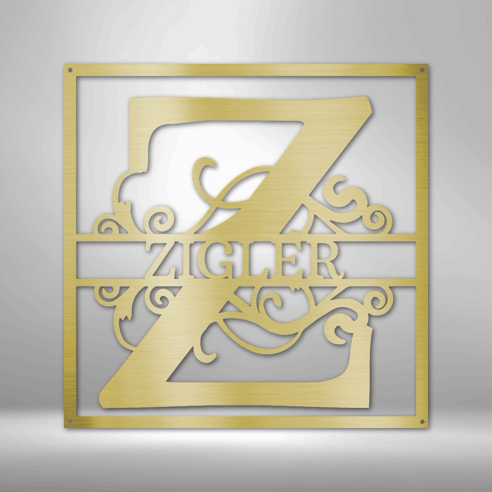 
                  
                    Split Square Monogram - Steel Sign - Mach Crafts
                  
                