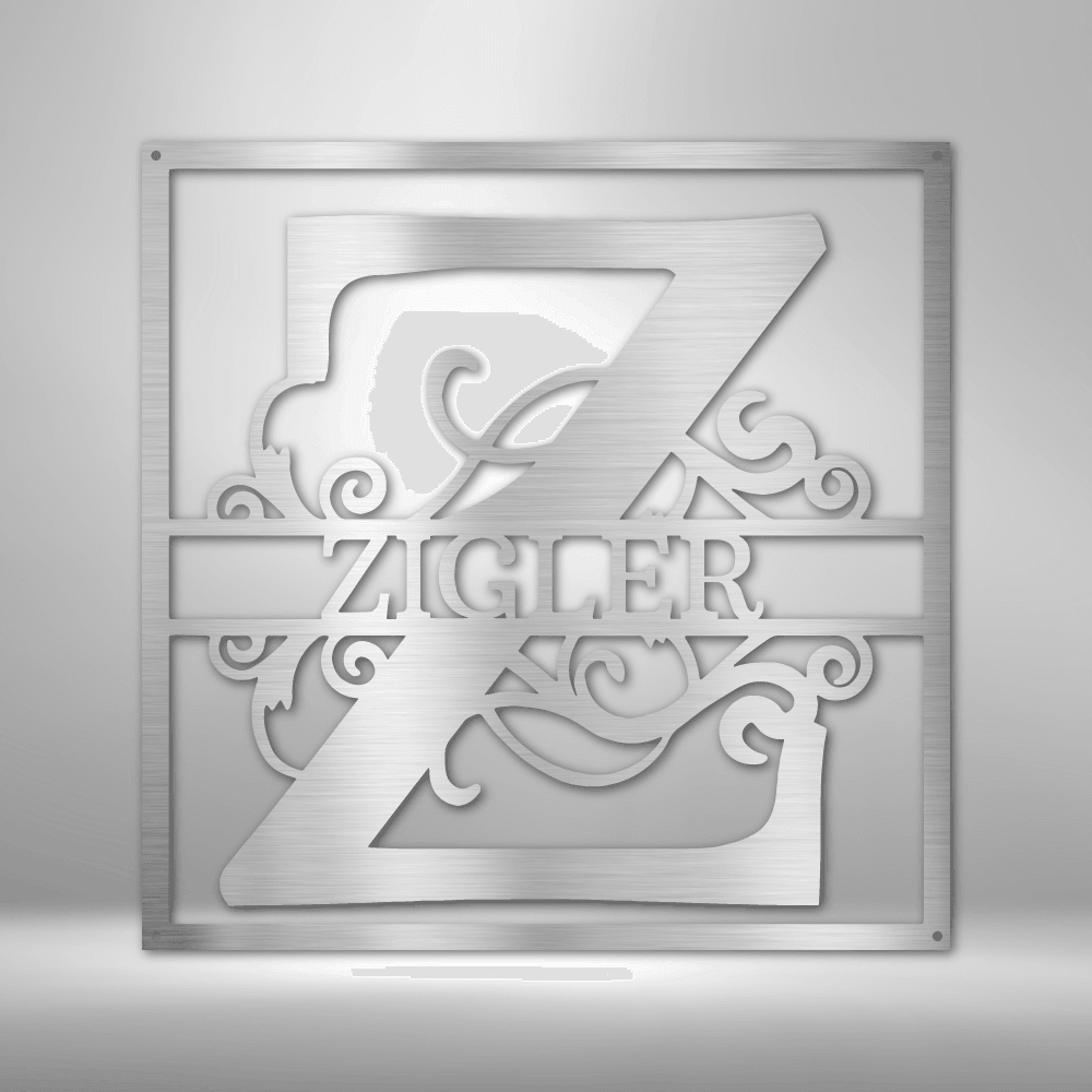 
                  
                    Split Square Monogram - Steel Sign - Mach Crafts
                  
                