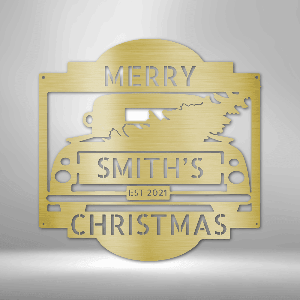 
                  
                    Christmas Truck Monogram - Steel Sign - Mach Crafts
                  
                