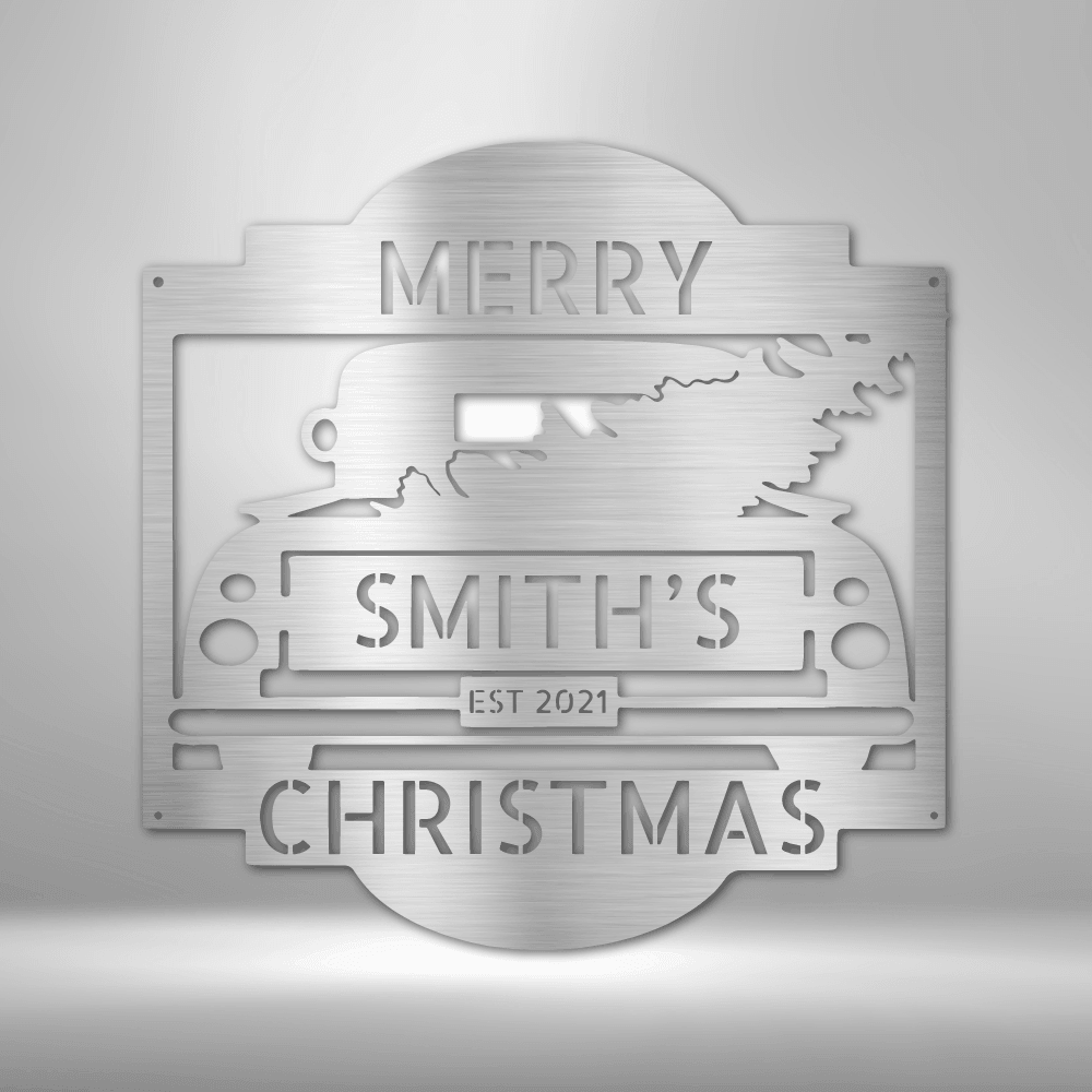 
                  
                    Christmas Truck Monogram - Steel Sign - Mach Crafts
                  
                