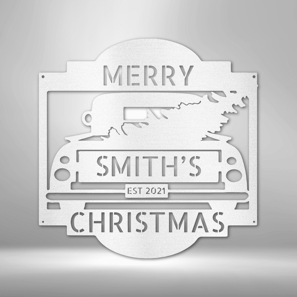 
                  
                    Christmas Truck Monogram - Steel Sign - Mach Crafts
                  
                