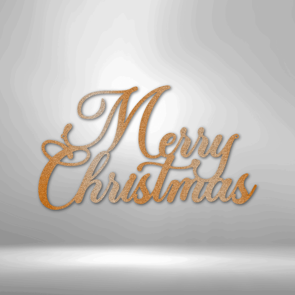 
                  
                    Merry Christmas Script - Steel Sign - Mach Crafts
                  
                