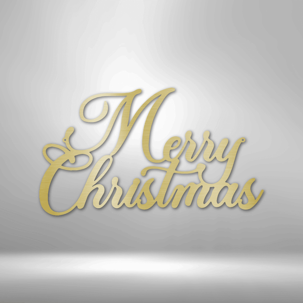 
                  
                    Merry Christmas Script - Steel Sign - Mach Crafts
                  
                