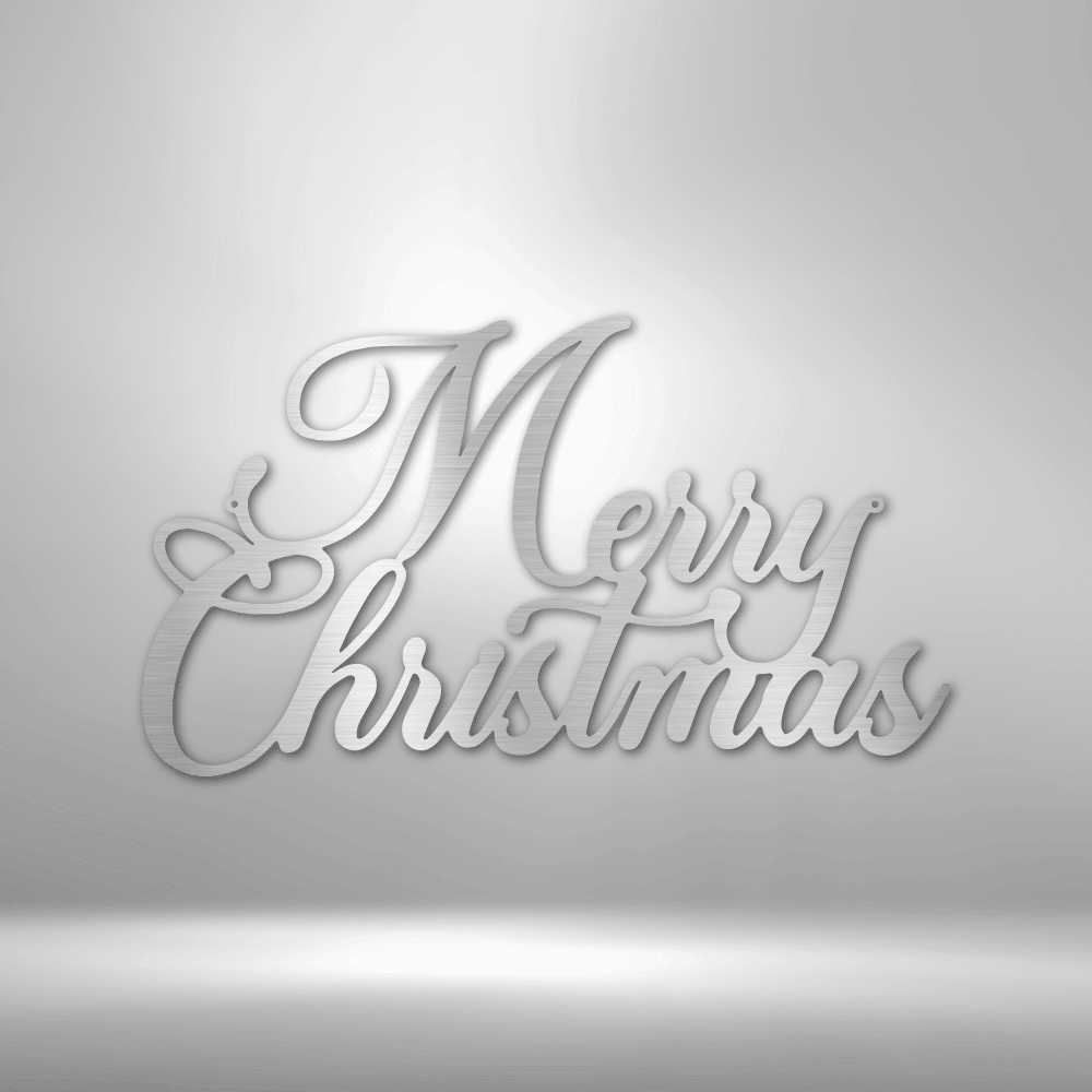 
                  
                    Merry Christmas Script - Steel Sign - Mach Crafts
                  
                