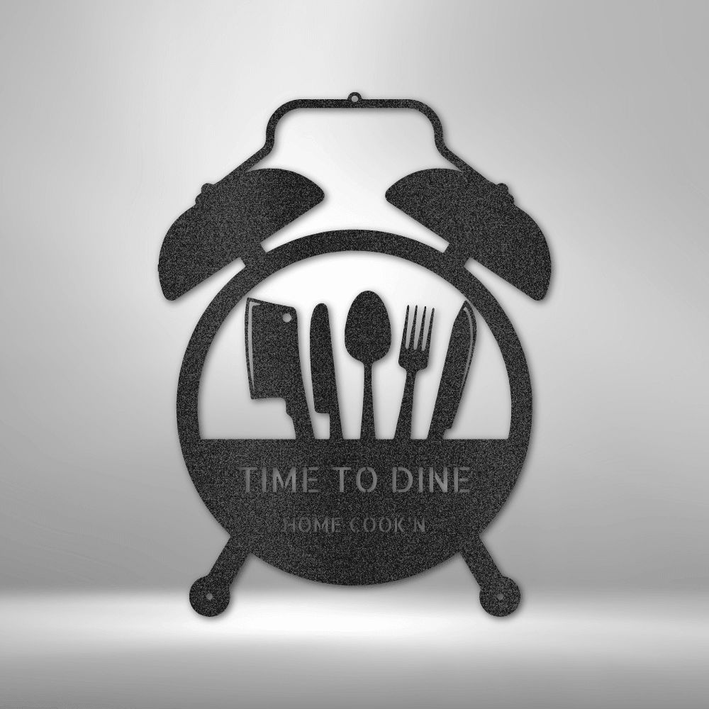 Food Time Monogram - Steel Sign - Mach Crafts