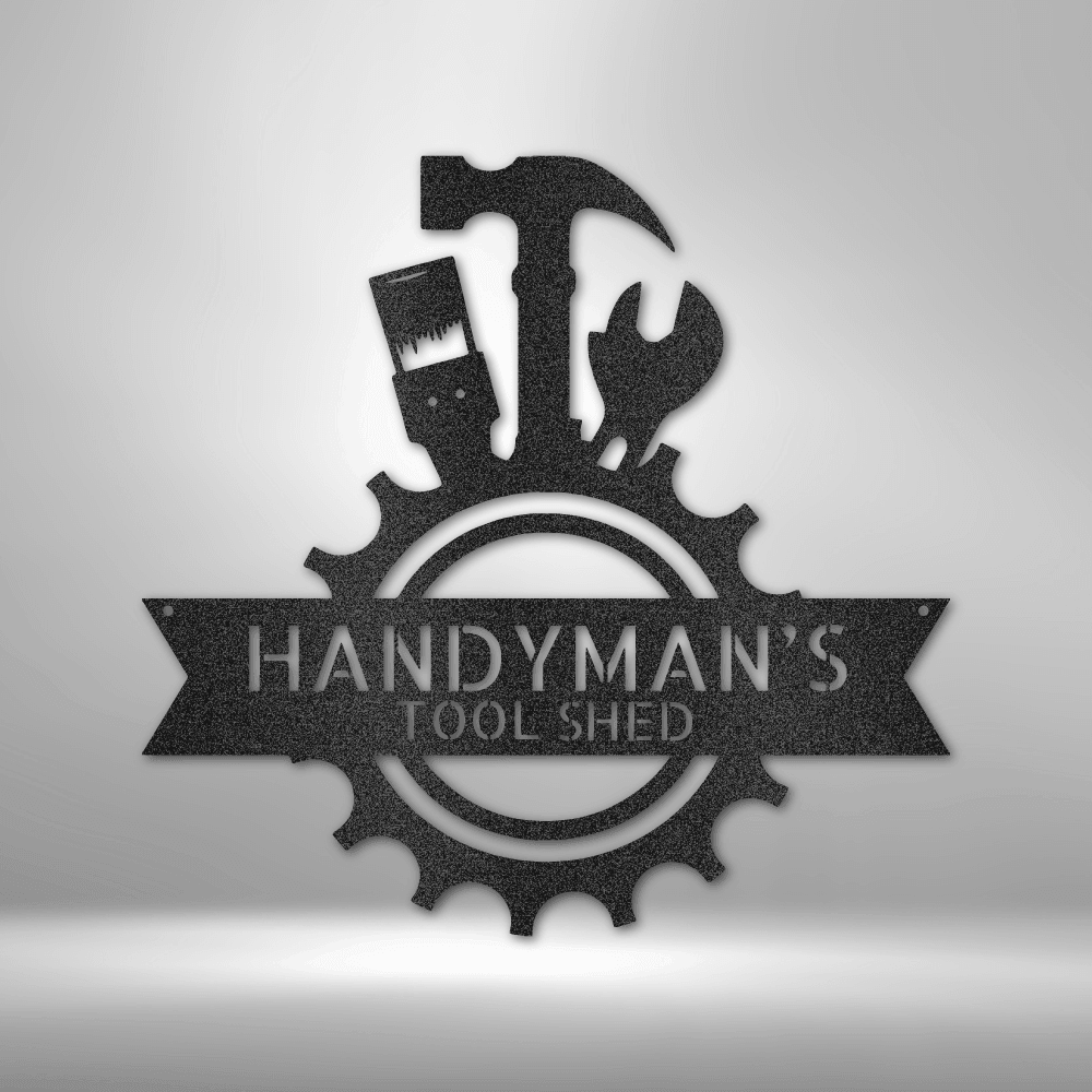 Handyman Shop Monogram - Steel Sign - Mach Crafts