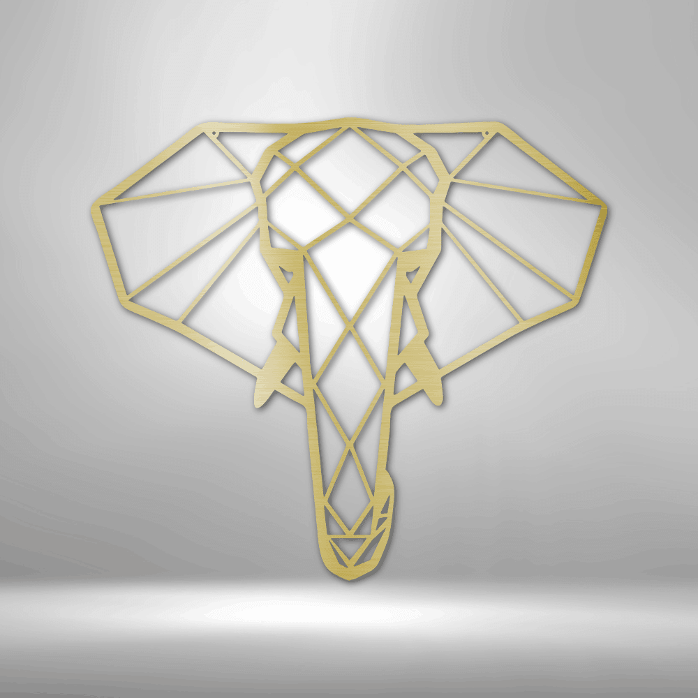 
                  
                    Geometric Elephant - Steel Sign - Mach Crafts
                  
                
