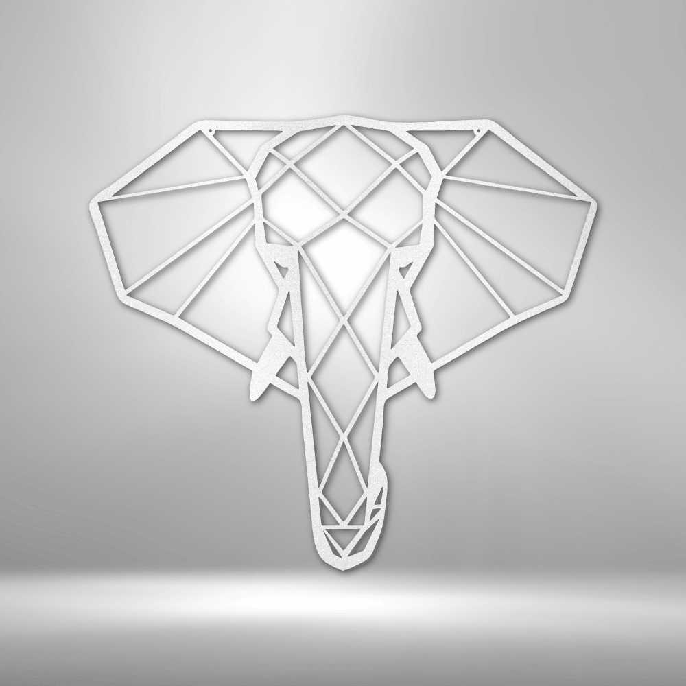 
                  
                    Geometric Elephant - Steel Sign - Mach Crafts
                  
                