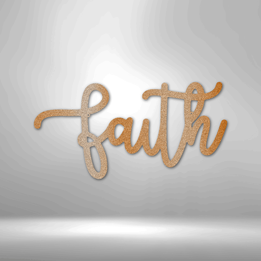 
                  
                    Faith Script - Steel Sign - Mach Crafts
                  
                