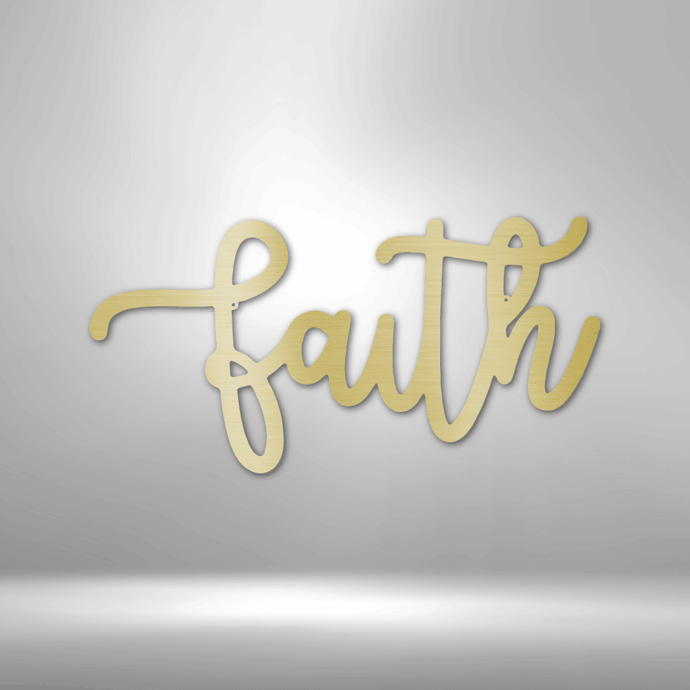 
                  
                    Faith Script - Steel Sign - Mach Crafts
                  
                