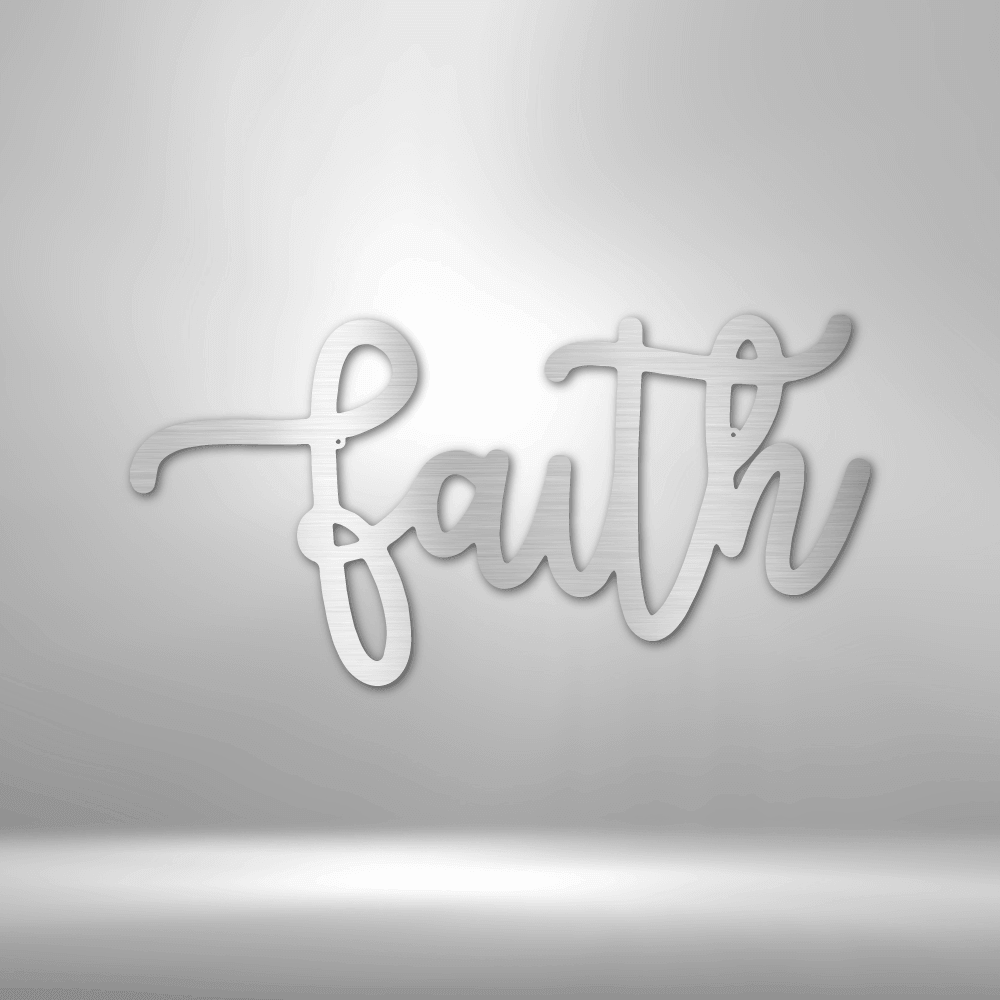 
                  
                    Faith Script - Steel Sign - Mach Crafts
                  
                