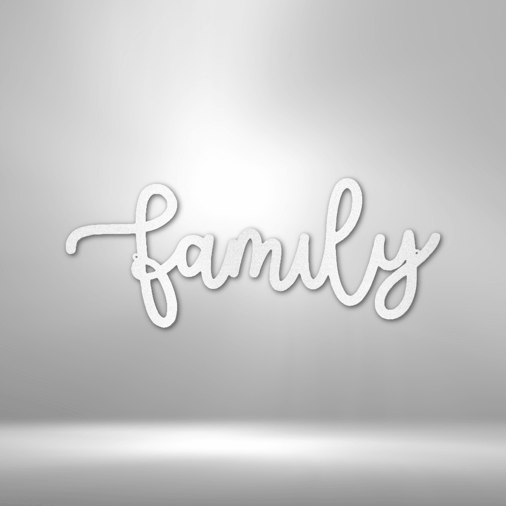 
                  
                    Family Script - Steel Sign - Mach Crafts
                  
                