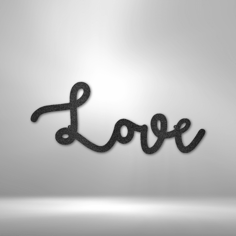 
                  
                    Love Script - Steel Sign - Mach Crafts
                  
                