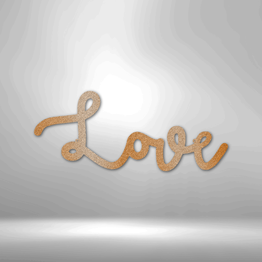 
                  
                    Love Script - Steel Sign - Mach Crafts
                  
                