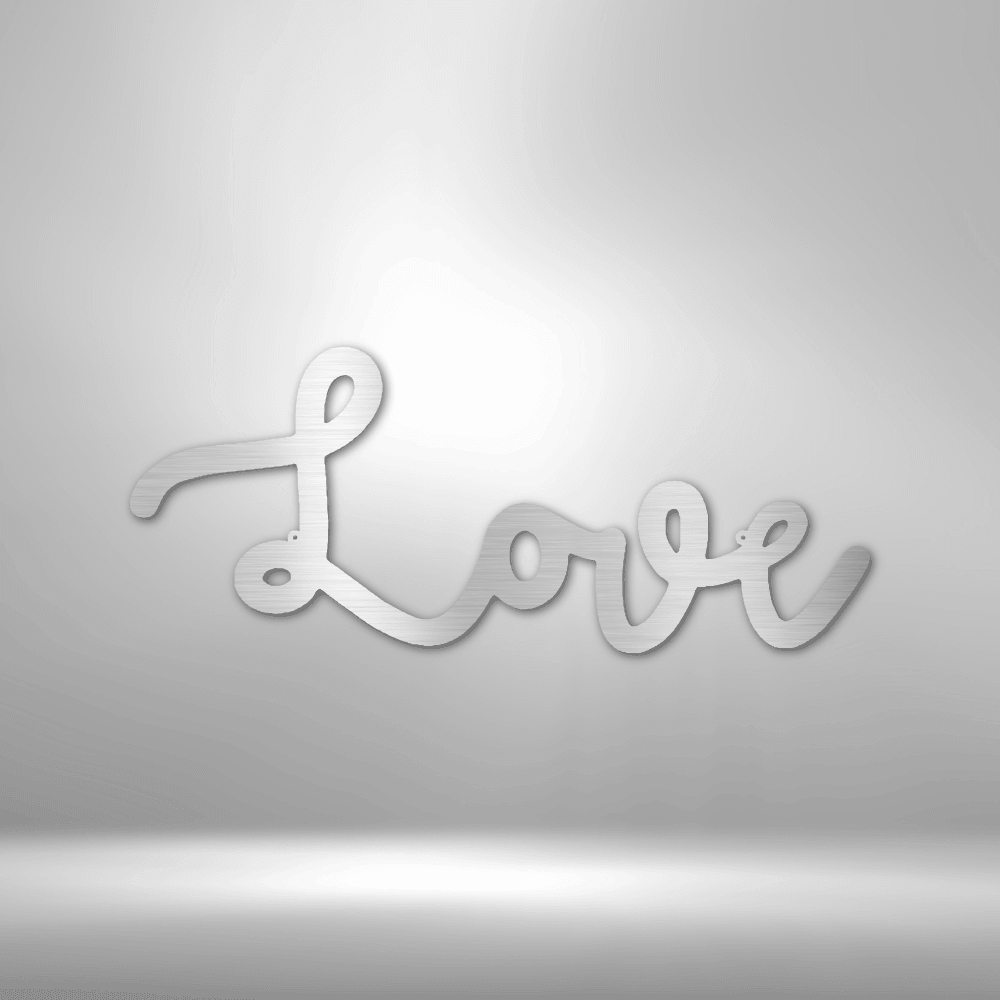 
                  
                    Love Script - Steel Sign - Mach Crafts
                  
                