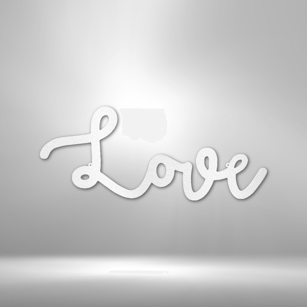 
                  
                    Love Script - Steel Sign - Mach Crafts
                  
                