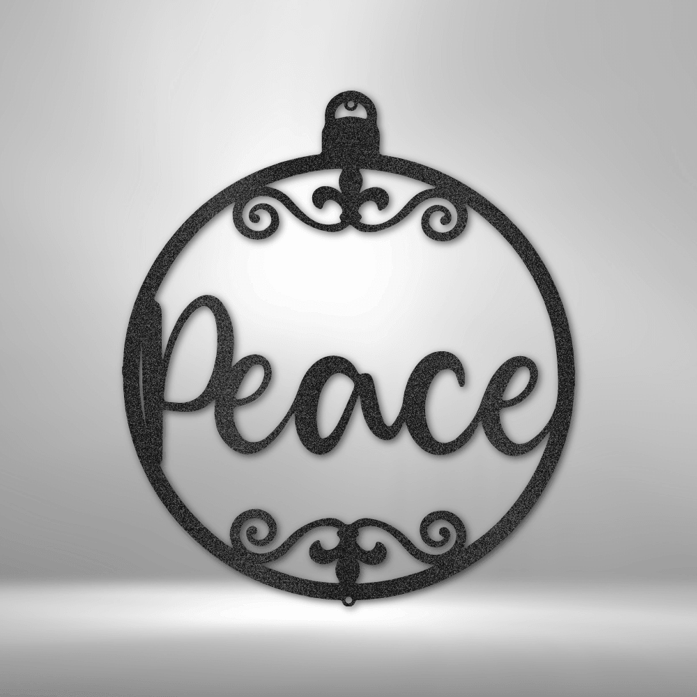 Peace Ornament - Steel Sign - Mach Crafts