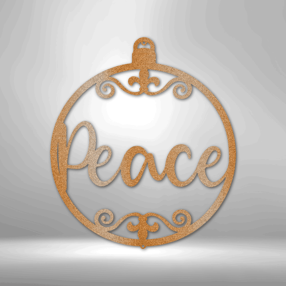 
                  
                    Peace Ornament - Steel Sign - Mach Crafts
                  
                